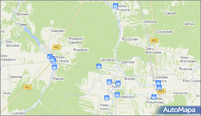mapa Lemańsk, Lemańsk na mapie Targeo