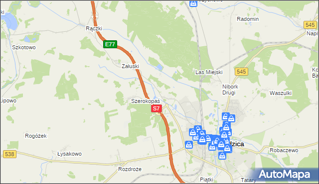 mapa Litwinki gmina Nidzica, Litwinki gmina Nidzica na mapie Targeo