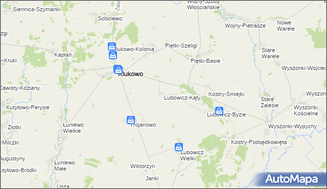mapa Lubowicz-Kąty, Lubowicz-Kąty na mapie Targeo