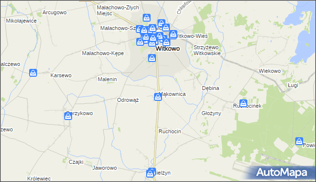 mapa Mąkownica, Mąkownica na mapie Targeo