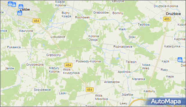 mapa Marszywiec, Marszywiec na mapie Targeo