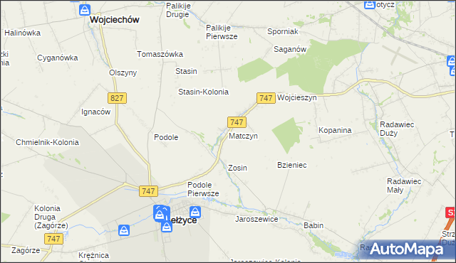 mapa Matczyn, Matczyn na mapie Targeo