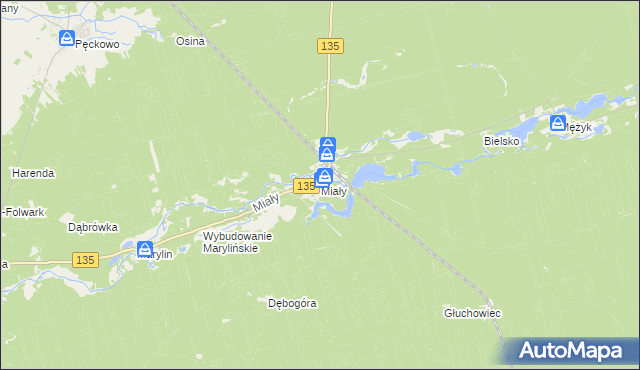 mapa Miały, Miały na mapie Targeo
