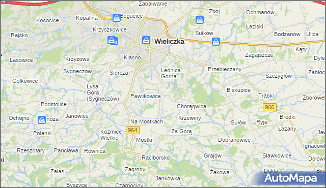 mapa Mietniów, Mietniów na mapie Targeo