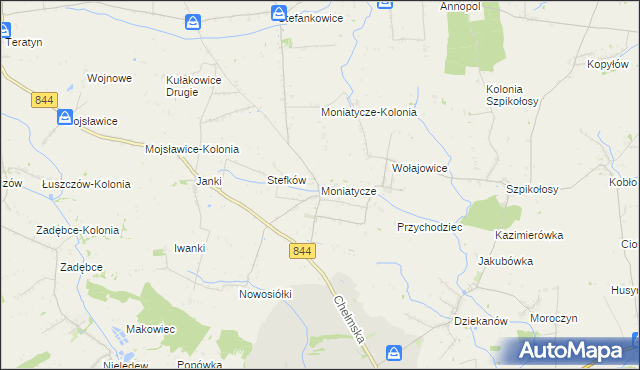 mapa Moniatycze, Moniatycze na mapie Targeo