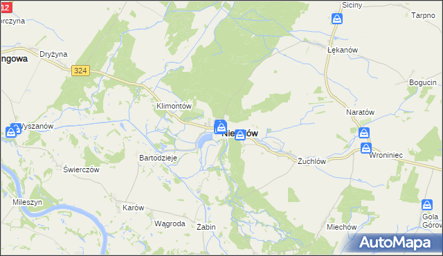 mapa Niechlów, Niechlów na mapie Targeo