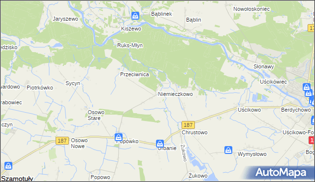 mapa Niemieczkowo, Niemieczkowo na mapie Targeo