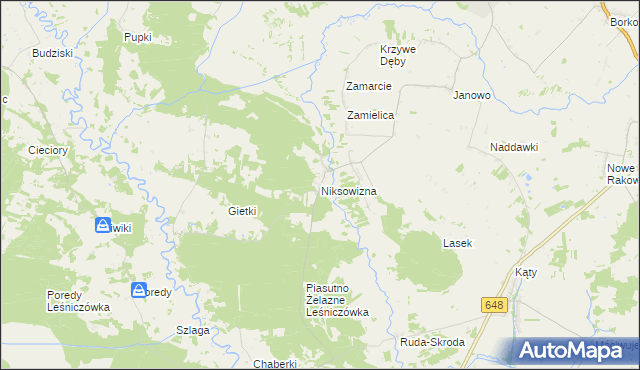 mapa Niksowizna, Niksowizna na mapie Targeo