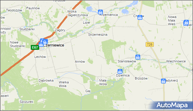 mapa Nowa Strzemeszna, Nowa Strzemeszna na mapie Targeo