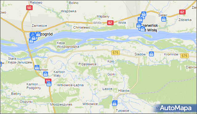 mapa Nowa Wieś-Śladów, Nowa Wieś-Śladów na mapie Targeo