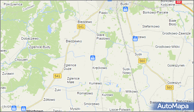 mapa Nowe Piastowo, Nowe Piastowo na mapie Targeo