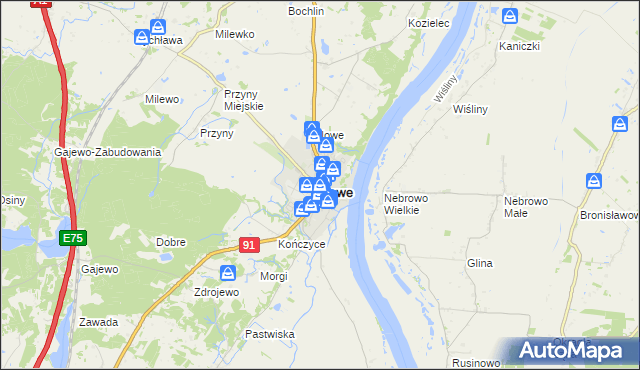 mapa Nowe powiat świecki, Nowe powiat świecki na mapie Targeo