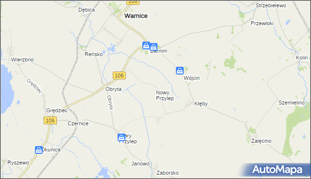 mapa Nowy Przylep, Nowy Przylep na mapie Targeo