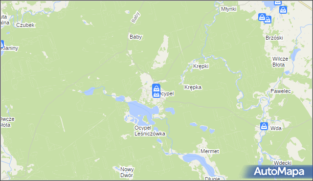 mapa Ocypel, Ocypel na mapie Targeo