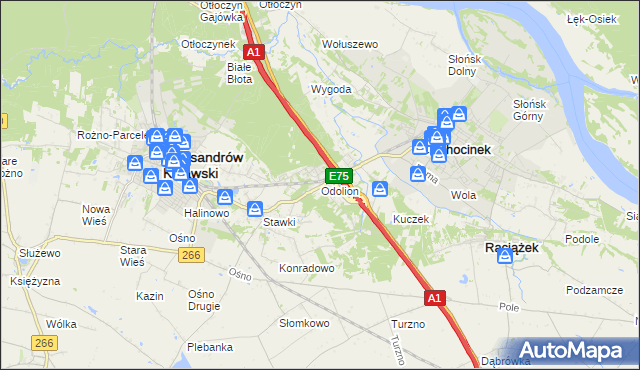 mapa Odolion, Odolion na mapie Targeo