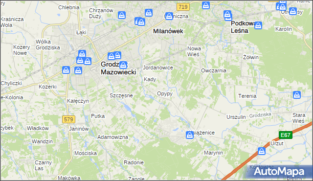 mapa Opypy, Opypy na mapie Targeo