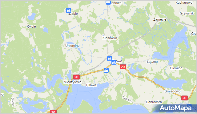 mapa Osiczyn, Osiczyn na mapie Targeo