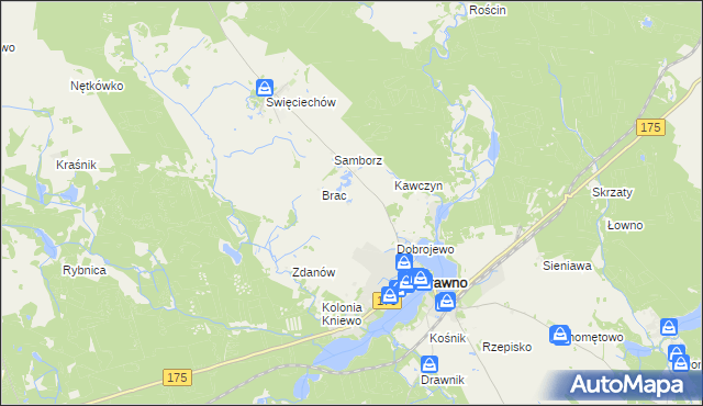 mapa Ostrożyce, Ostrożyce na mapie Targeo