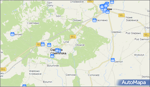 mapa Otowice, Otowice na mapie Targeo