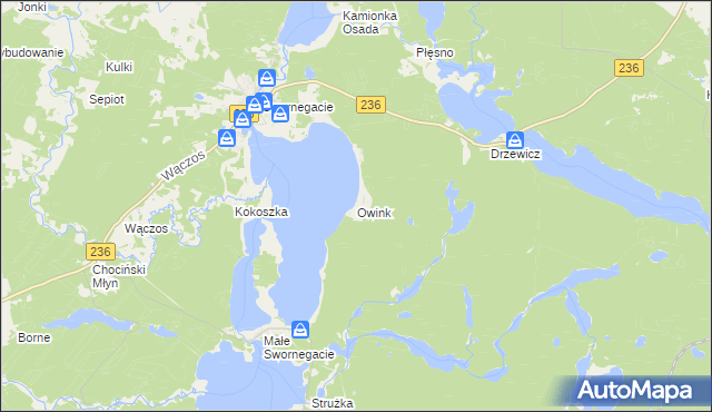 mapa Owink, Owink na mapie Targeo