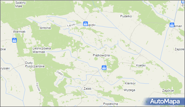 mapa Piątkowizna, Piątkowizna na mapie Targeo
