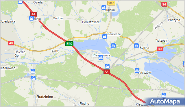 mapa Pławniowice, Pławniowice na mapie Targeo