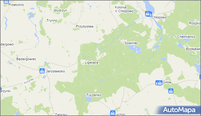 mapa Pluskocin gmina Krzęcin, Pluskocin gmina Krzęcin na mapie Targeo