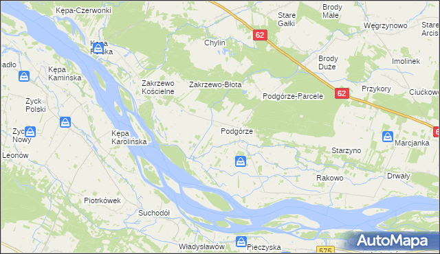 mapa Podgórze gmina Mała Wieś, Podgórze gmina Mała Wieś na mapie Targeo