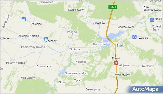 mapa Podsuliszka, Podsuliszka na mapie Targeo