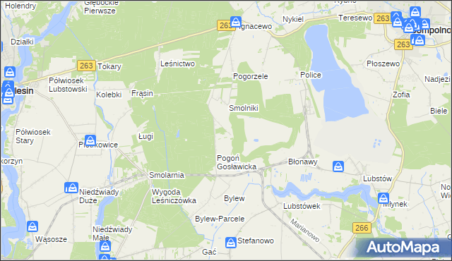 mapa Pogoń Lubstowska, Pogoń Lubstowska na mapie Targeo