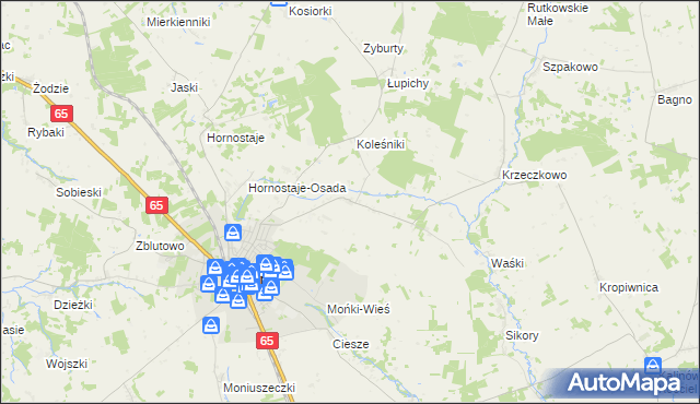 mapa Potoczyzna, Potoczyzna na mapie Targeo