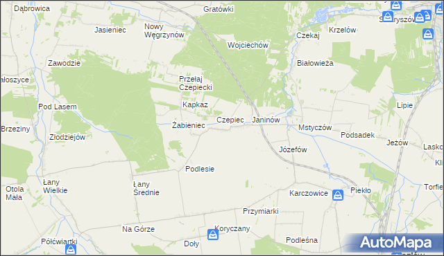 mapa Przełaj, Przełaj na mapie Targeo