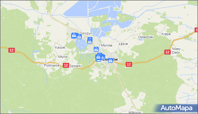 mapa Przemków, Przemków na mapie Targeo