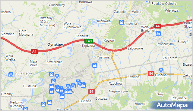 mapa Pustynia, Pustynia na mapie Targeo