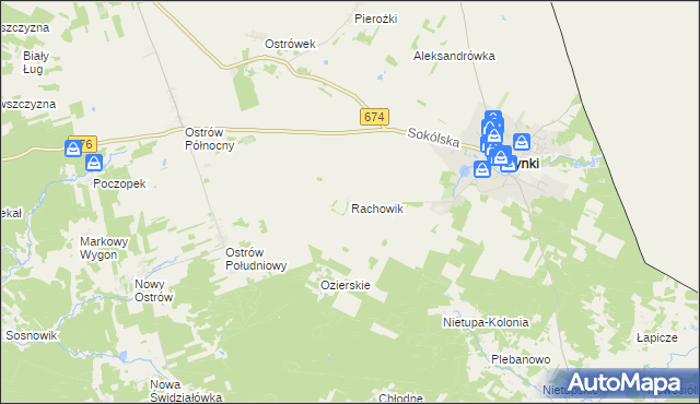 mapa Rachowik, Rachowik na mapie Targeo