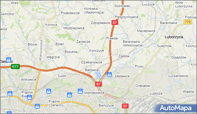 mapa Raciborowice gmina Michałowice, Raciborowice gmina Michałowice na mapie Targeo