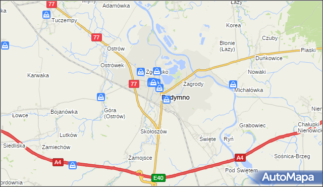 mapa Radymno, Radymno na mapie Targeo