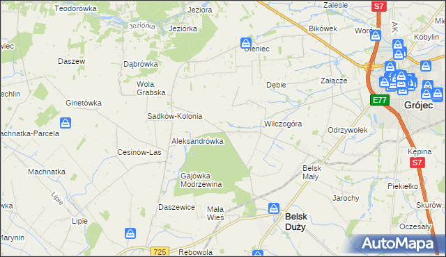 mapa Rosochów, Rosochów na mapie Targeo