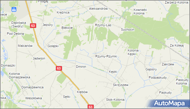 mapa Rzymy-Rzymki, Rzymy-Rzymki na mapie Targeo