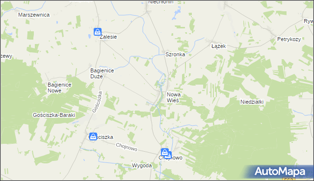 mapa Sarnowo gmina Kuczbork-Osada, Sarnowo gmina Kuczbork-Osada na mapie Targeo