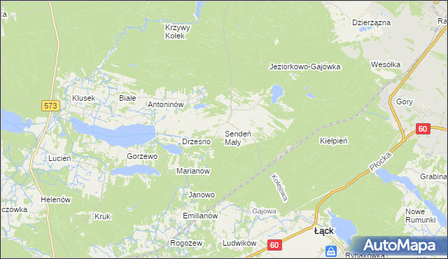 mapa Sendeń Mały, Sendeń Mały na mapie Targeo