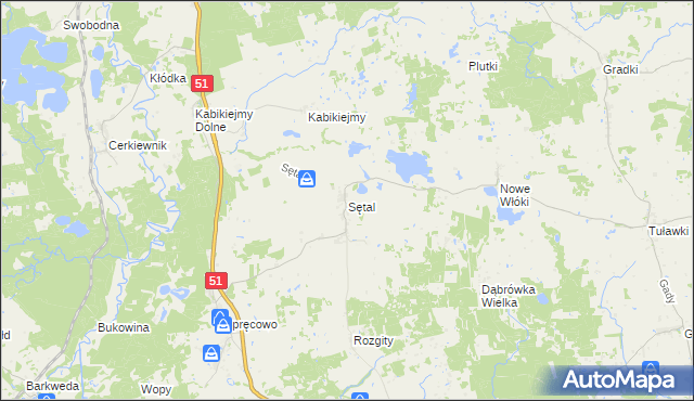 mapa Sętal, Sętal na mapie Targeo