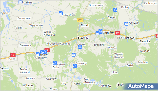 mapa Snarki, Snarki na mapie Targeo