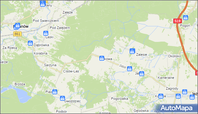mapa Sójkowa, Sójkowa na mapie Targeo