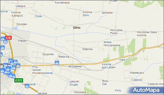 mapa Stabrów, Stabrów na mapie Targeo