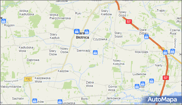mapa Stary Kobylnik, Stary Kobylnik na mapie Targeo