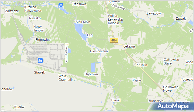 mapa Stefanowizna, Stefanowizna na mapie Targeo