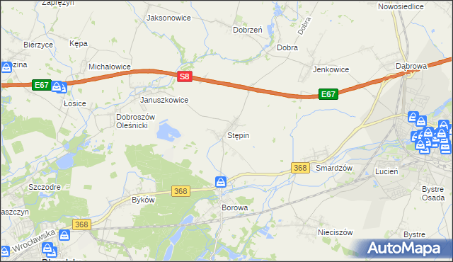 mapa Stępin, Stępin na mapie Targeo