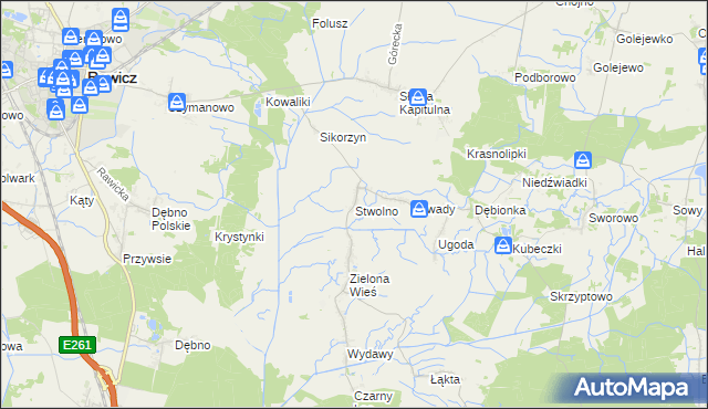 mapa Stwolno, Stwolno na mapie Targeo