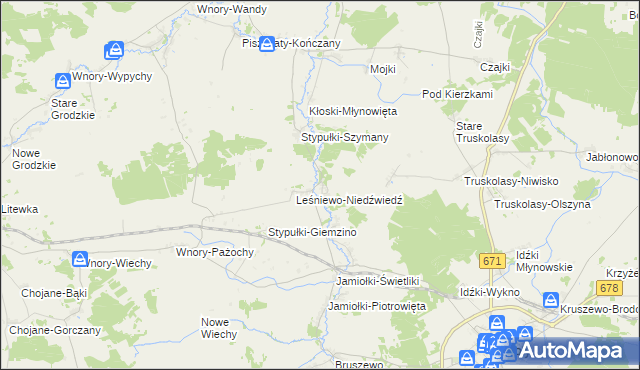 mapa Stypułki-Borki, Stypułki-Borki na mapie Targeo